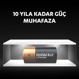 Duracell Lityum CR123A Pil 2'li - Pil Magazası
