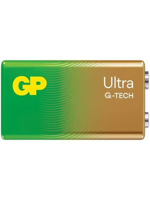 GP Batteries G-TECH Ultra Alkalin 9V - 6LR61 Boy 9V Pil Tekli Kart - Pil Magazası