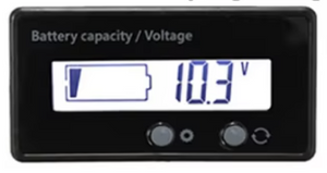 6V-73V Asit Kurşun Lityum Pil Test Kapasite Göstergesi Voltmetre (Beyaz)