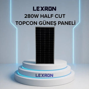 Topcon Bifacial 280W Half-Cut Güneş Paneli - Pil Magazası