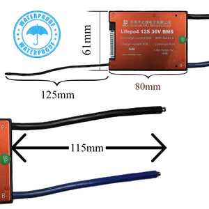 Daly lifepo4 12S 30A 36V BMS - Pilmagazasi