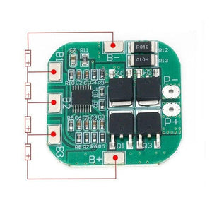 4S 20A (16,8V) Kare Tip Robot Süpürge Lityum BMS (HXYP-4S-D20) - Pil Magazası