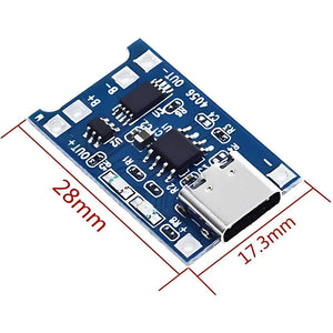 TP4056 Type-C 1S 3.7V LiPo, Li-ion Pil Şarj Devresi - Pil Magazası