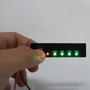 LED akü şarj/deşarj göstergesi 12V / 3S Li-ion 11.1 - 14,8V - Pil Magazası