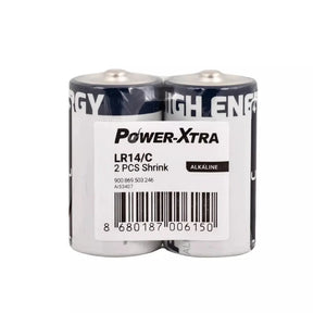 Power-Xtra LR14/C Size Alkaline Pil - 2li Shrink - Pilmagazasi