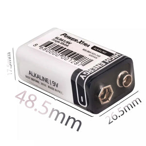 Power-Xtra 6LR61/9V Size Alkaline Pil - Tekli Shrink - Pilmagazasi