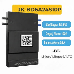 JK Smart(Akıllı) Bms - 8s-24s 100a - 0.6a - JK-BD6A24S10P - Pil Magazası