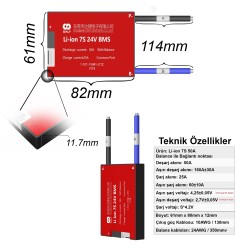 Daly Li-ion 7S 25A 24V BMS
