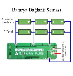 OEM 3S 20A 12.6V Li-ion Lityum 18650 Pil BMS