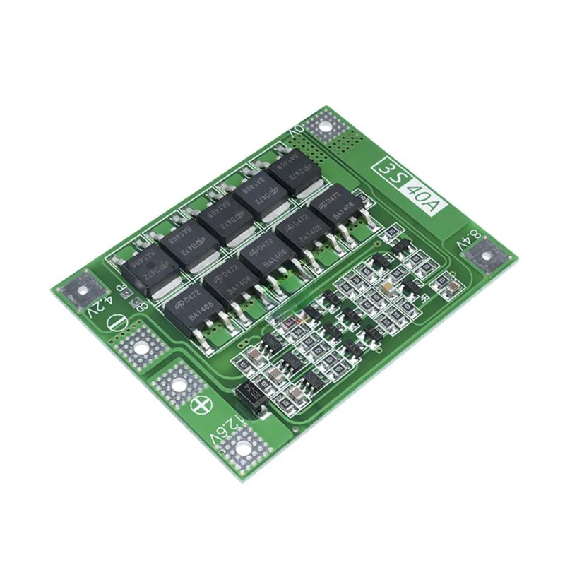 3S 40A 11.1V - 12.6V 18650 Lityum Pil Şarj Cihazı Koruma Kartı PCB BMS | OEM | Pil Mağazası - PB Mobil Enerji Yazılım Müh. A.Ş.