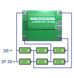 3S 40A 11.1V - 12.6V 18650 Lityum Pil Şarj Cihazı Koruma Kartı PCB BMS