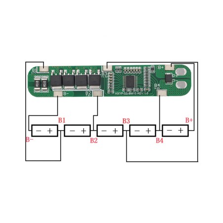 5S 18.5V - 21V 18650  Lityum iyon Pil Koruma Kartı BMS