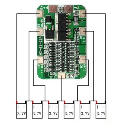 6S 12A 22.2V 18650 Lityum Pil Koruma Kartı BMS