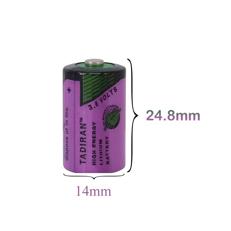 TADIRAN TL-5902 1/2AA ER14250 14250 Pil   3.6V | Tadiranbattery | Pil Mağazası - PB Mobil Enerji Yazılım Müh. A.Ş.