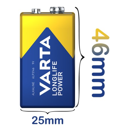 Varta 4922 High Energy 9V 6LP3146 Pil