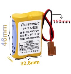 Panasonic BR-AGCF2W 6V PLC FANUC lityum pil