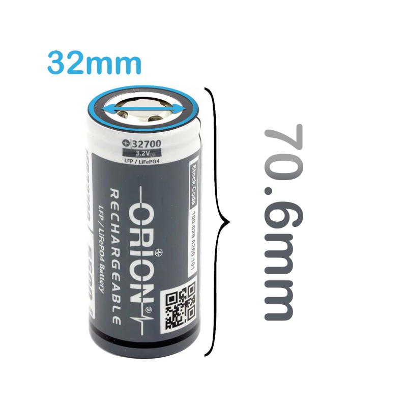 Orion LifePo4 IFR32700 3.2V 5500mAh Şarjlı Pil | Orion | Pil Mağazası - PB Mobil Enerji Yazılım Müh. A.Ş.