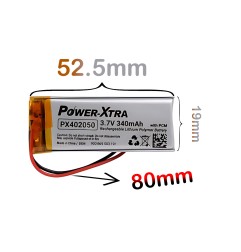 Power-Xtra PX402050 3.7V 340mAh Li-po Battery