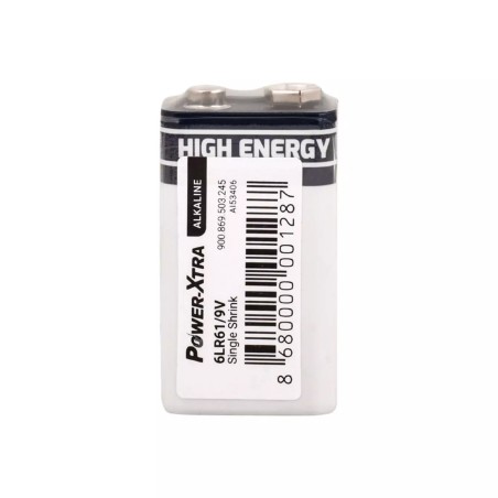 Power-Xtra 6LR61/9V Size Alkaline Pil - Tekli Shrink