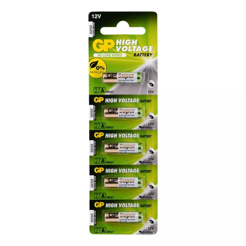 GP High Voltage 27A 12V Kumanda Pili 5'li | GP | Pil Mağazası - PB Mobil Enerji Yazılım Müh. A.Ş.