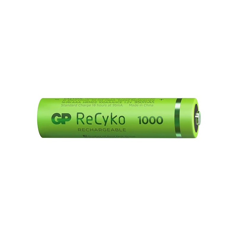 GP ReCyko battery 950mAh AAA (1000 Series, 2 battery pack) | GP | Pil Mağazası - PB Mobil Enerji Yazılım Müh. A.Ş.
