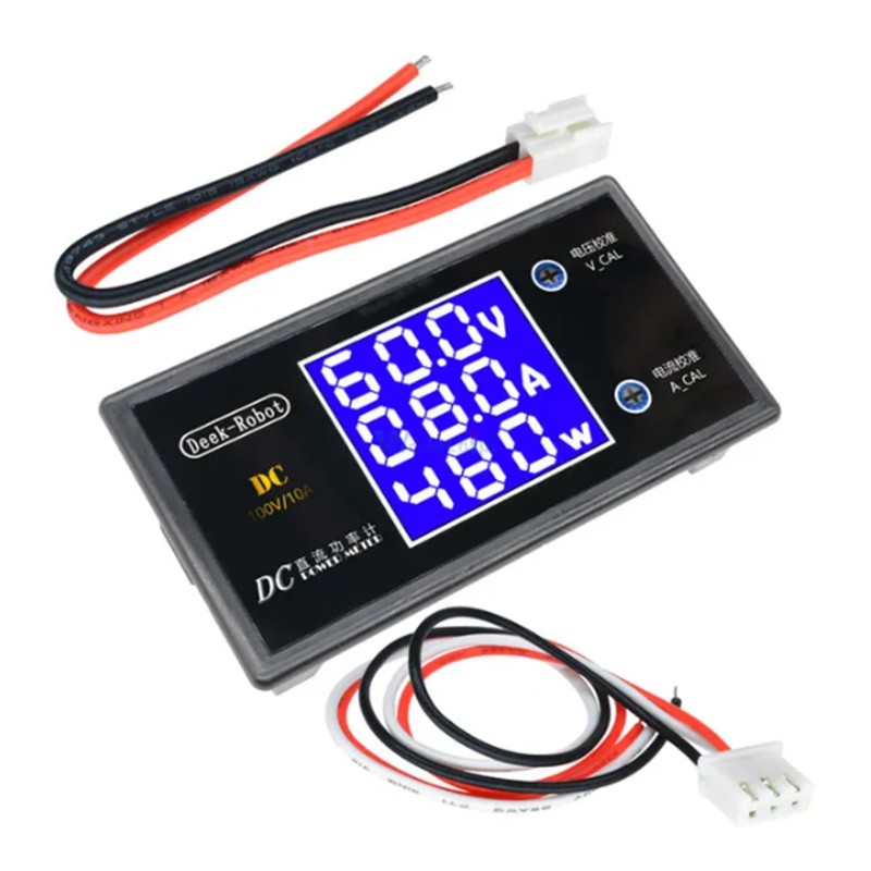 DC 0-100V 1000W 10A LCD Dijital Voltmetre Gösterge | Deek-Robot | Pil Mağazası - PB Mobil Enerji Yazılım Müh. A.Ş.