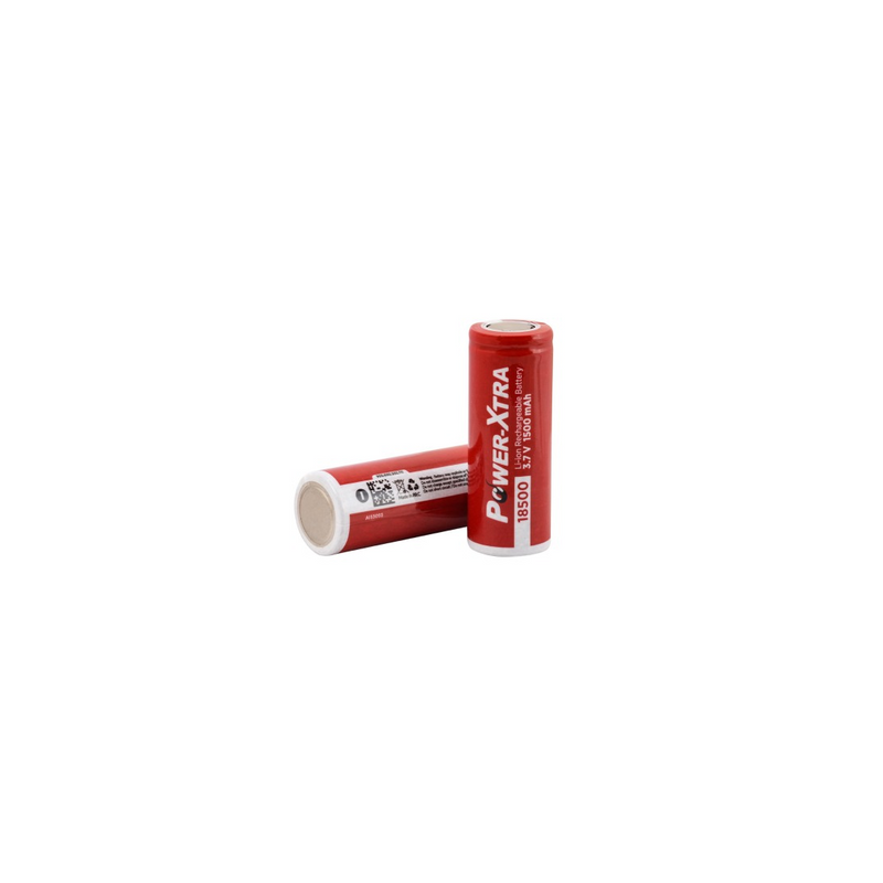 Power-Xtra 3.7V Li-ion 18500 1500 mAh Şarjlı Pil | Power-Xtra | Pil Mağazası - PB Mobil Enerji Yazılım Müh. A.Ş.