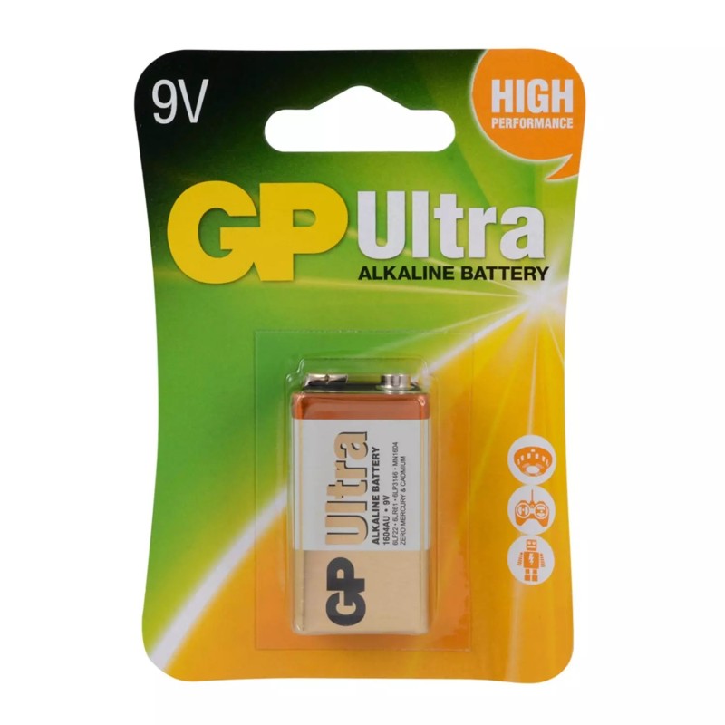 GP 1604AU 9V Ultra Alkalin Pil 1li | GP | Pil Mağazası - PB Mobil Enerji Yazılım Müh. A.Ş.