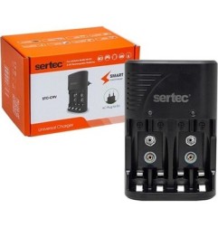 Sertec STC-C9V / C802 AA-AAA-9V Uyumlu 4lü Pil Şarj Aleti