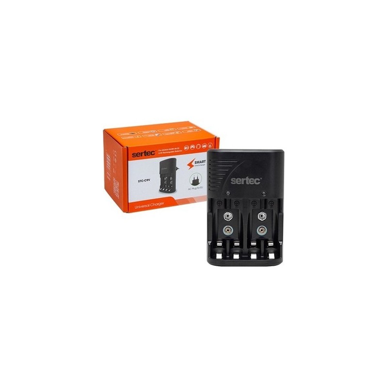 Sertec STC-C9V / C802 AA-AAA-9V Uyumlu 4lü Pil Şarj Aleti | Sertec | Pil Mağazası - PB Mobil Enerji Yazılım Müh. A.Ş.