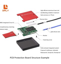 DALY BMS LiFePO4 10S 40A BALANSLI - Batarya Koruma Devresi