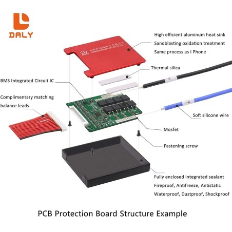 DALY BMS LiFePO4 10S 36V 40A BALANSLI - ŞARJ DEVRESİ