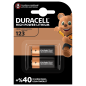 Duracell Lityum CR123A Pil 2'li