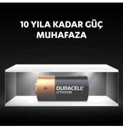 Duracell Yüksek Güçlü Lityum CR123A Pil 3V