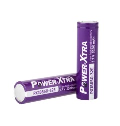 Power-Xtra PX18650-32E - 3.7V 3200 mAh Li-ion Şarjlı Pil - 3C