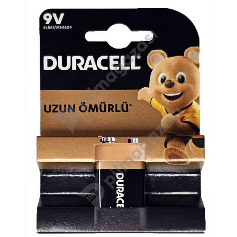 Duracell 9V 6LR61/MN1604 Alkalin Pil | Duracell | Pil Mağazası - PB Mobil Enerji Yazılım Müh. A.Ş.