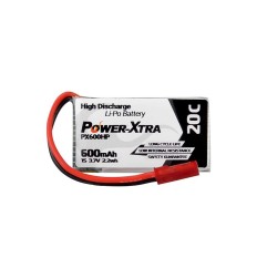 Power-Xtra PX600HP 3.7V 1S1P 600mAh (20C) Li-Polymer Pil