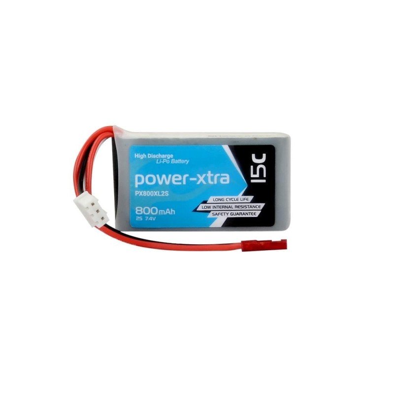 Power-Xtra PX800XL2S -2S1P- 7.4V 800mAh Li-Polimer pil -15C | Power-Xtra | Pil Mağazası - PB Mobil Enerji Yazılım Müh. A.Ş.
