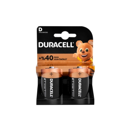 Duracell D Size Büyük Pil 2li