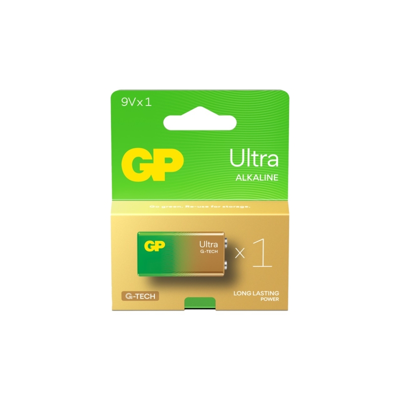 GP Batteries G-TECH Ultra Alkalin 9V - 6LR61 Boy 9V Pil Tekli Kart | GP | Pil Mağazası - PB Mobil Enerji Yazılım Müh. A.Ş.