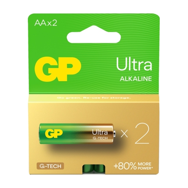 GP Batteries G-TECH Ultra Alkalin Kalem LR6 - AA Boy 1.5 V Pil 2'li