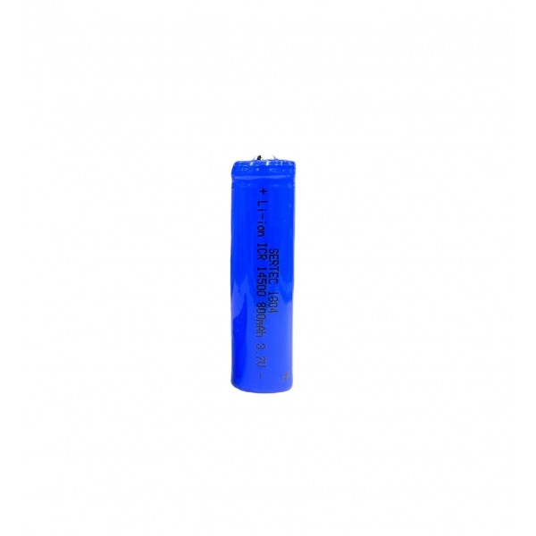 Sertec 3.7V Li-ion 14500 AA - 800 Mah 1C Şarjlı Pil (Başlı)