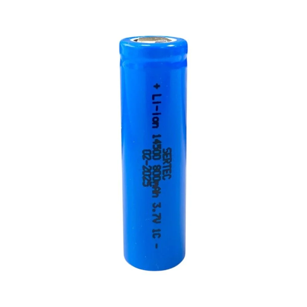 Sertec 3.7V Li-ion 14500 AA - 800 Mah 1C Şarjlı Pil (Başsız)