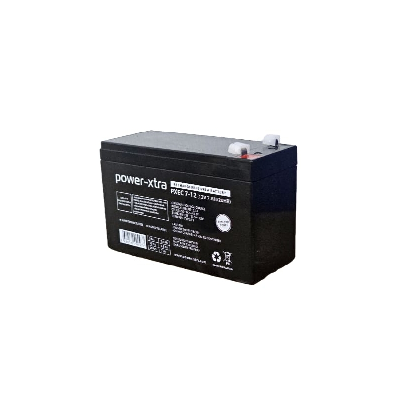 power-xtra PXEC 7-12 (12V 7AH/20HR) RECHARGABLE VRLA BATTARY |  | Pil Mağazası - PB Mobil Enerji Yazılım Müh. A.Ş.