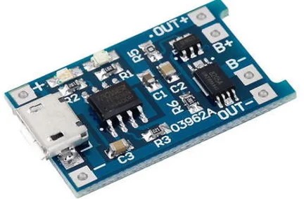 Profisher Mikro USB 03962A 5V 1A 18650 TP4056 Li-Ion Lityum Pil Şarj Cihazı Modülü