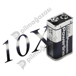 Panasonic 6LR61AD/10BB Alkalin Pil - Pilmagazasi