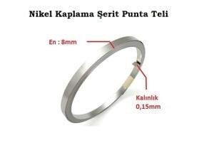 Nikel Şerit Tel 0,15 mm kalınlık 8mm genişlik