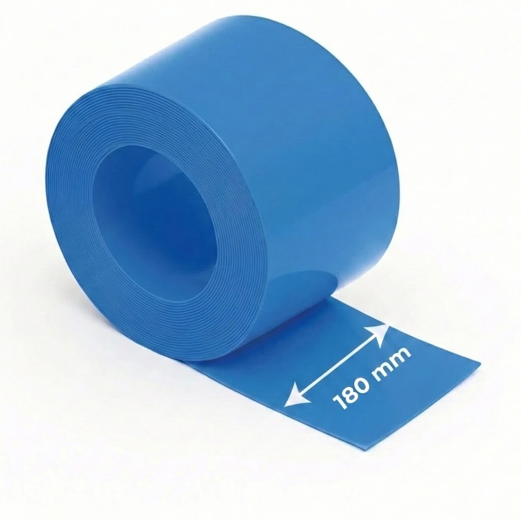 180mm Mavi Batarya Kaplama Isıyla Daralan Shrink