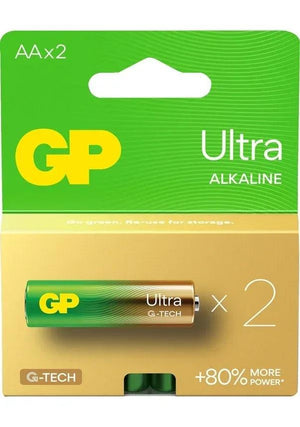 GP Batteries G-TECH Ultra Alkalin Kalem LR6 - AA Boy 1.5 V Pil 2'li - Pil Magazası