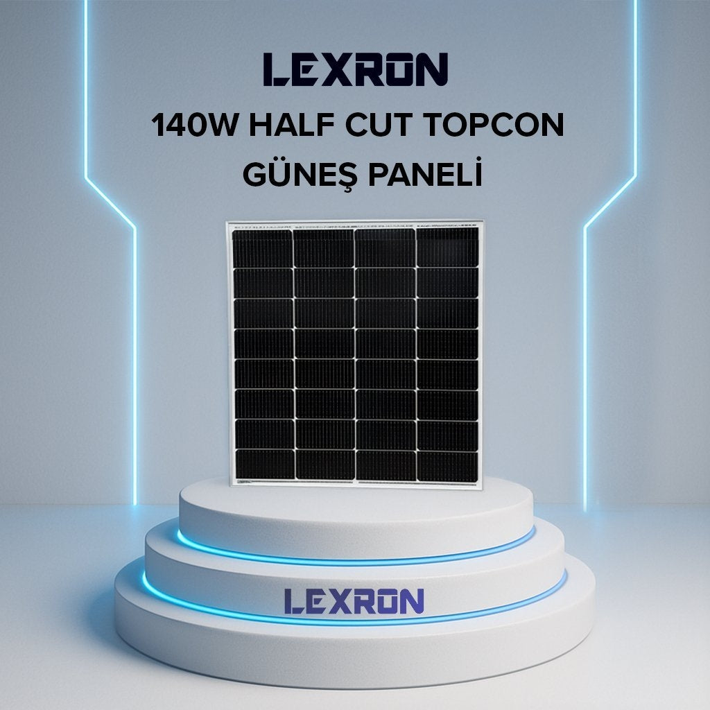 Lexron 140W Half-Cut TOPCon Monokristal Güneş Paneli